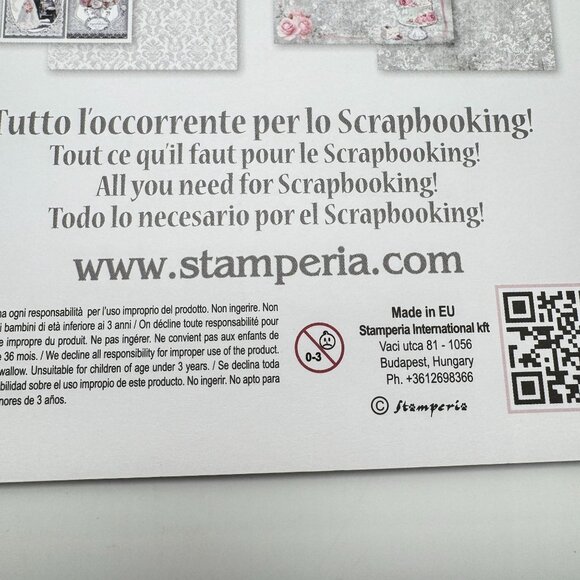 Stamperia Wedding Scrapbooking Pad 10 Double-Faced Sheets 12 x 12 Acid-Free NEW - Picture 13 of 16